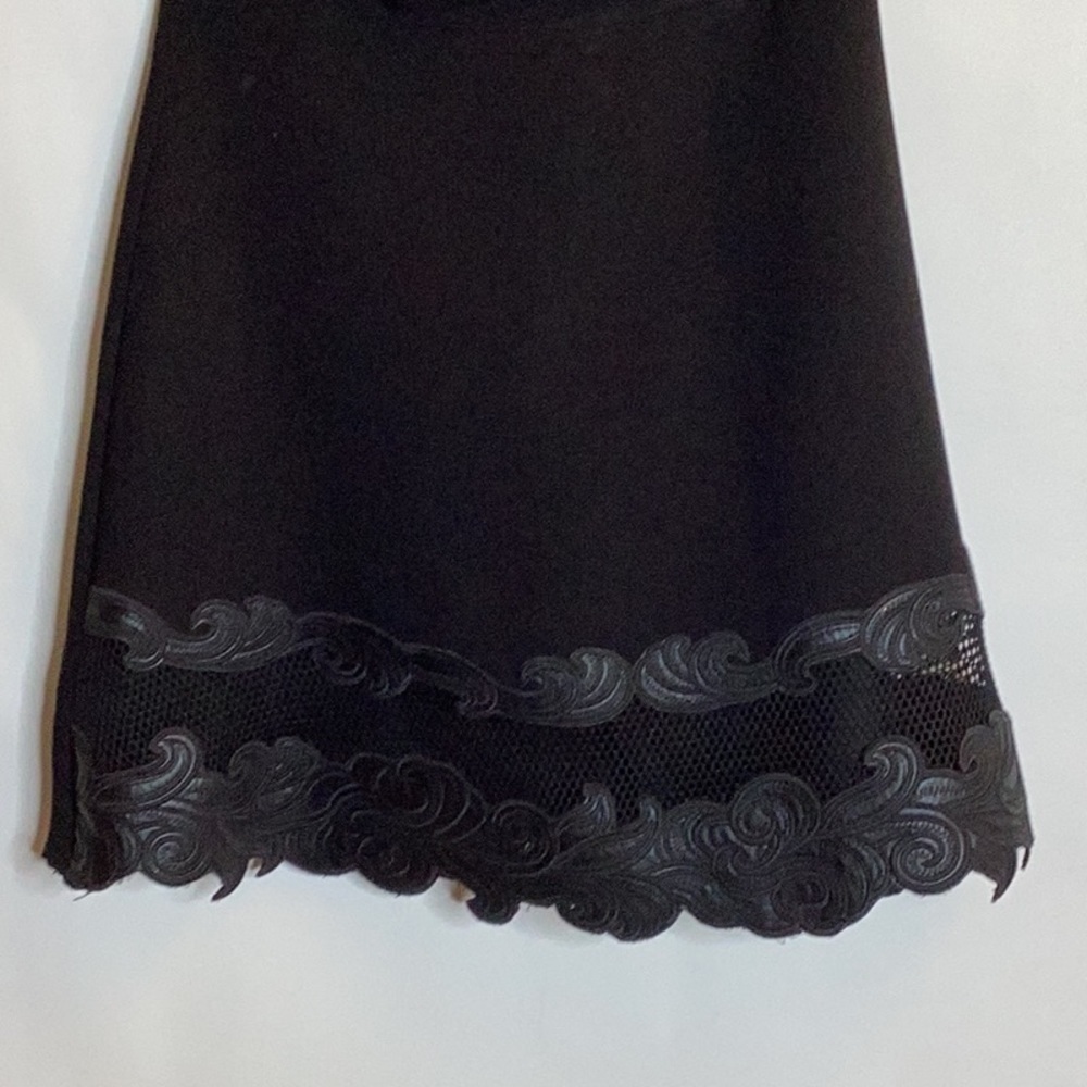 Mustard Seed Strapless Cocktail Dress, Embroidered Accent on Front Hemline XS - Picture 4 of 8